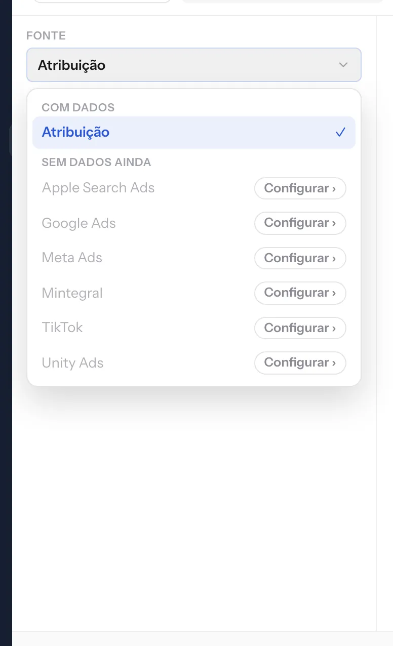 A lista de fontes: as que têm dado no período e as que ainda não têm.